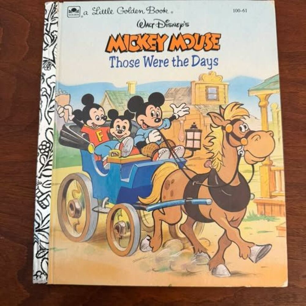Little Golden Book Walt Disney's Mickey Mouse Those Were the Days